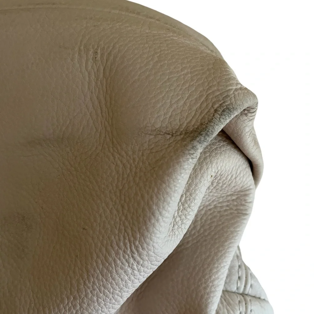 MICHAEL Michael Kors Cream Pebbled Leather Hobo Style Bag